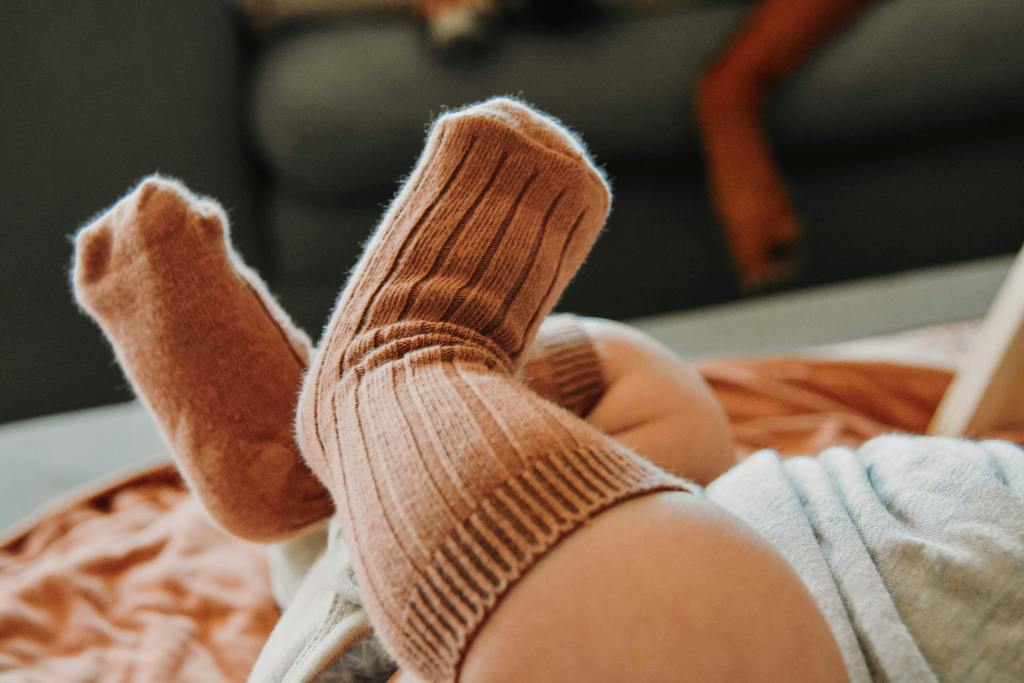 baby wearing socks