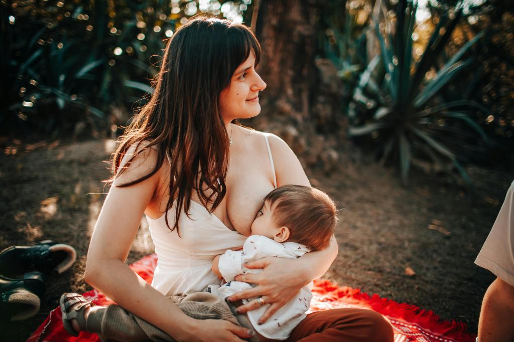 mother breastfeeding her baby