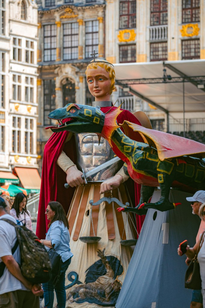 saint Michael slaying a dragon for michaelmas